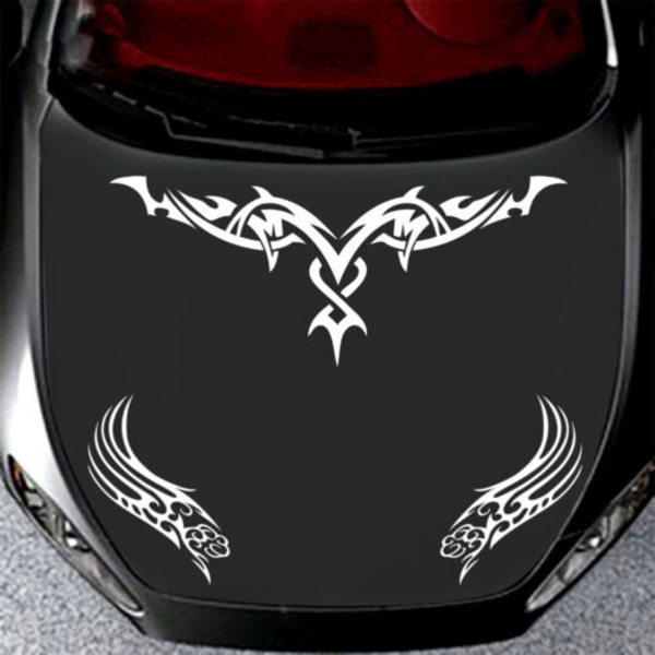 Universal Racing Hood Stripes Decal Vinyl Stickers Body For Car S