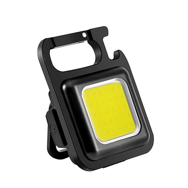 Mini laddningsbar LED ficklampa, present, handlampa med hållare och Magn