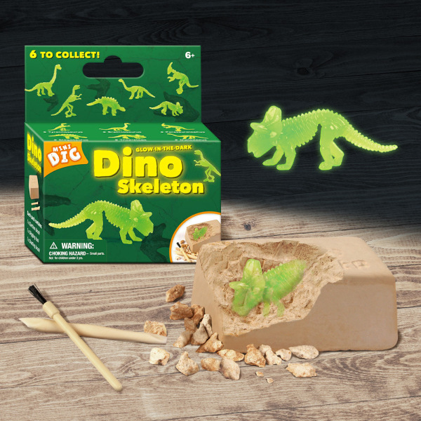 Mini dinosauriegrävande pusselvetenskapsbrädspelet leksak Jurassic g