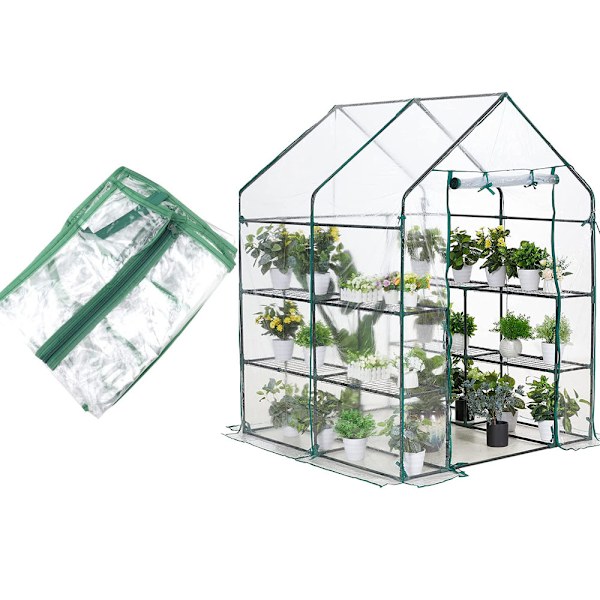 69 x 49 x 126cm Grön Trädgårdsväxthus Varm Växthus Blommor Växter