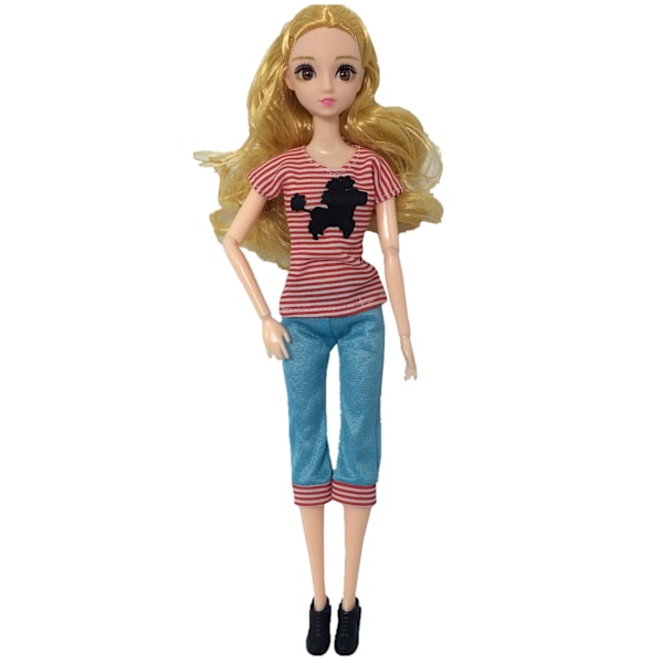 Barbie modekostym, 16 delar, 16 docktillbehör, för barn