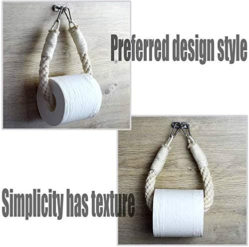 WC-paperitelinepidike, 2 kpl Nautical Rope pyyhepidike rengas.Wal DXGHC