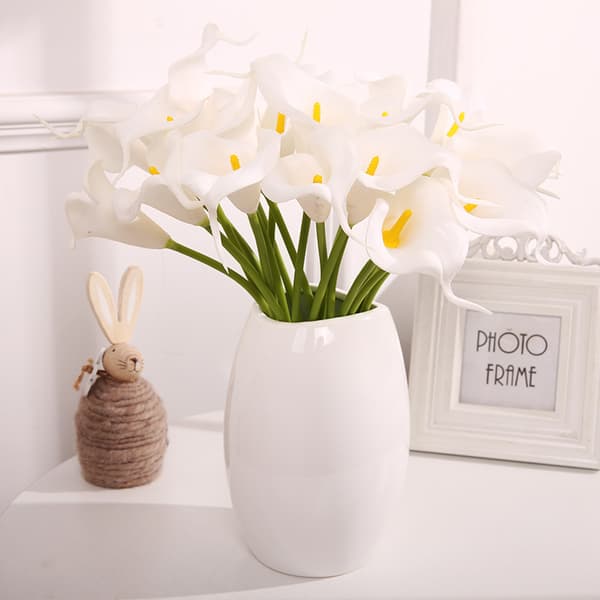 15 mini PU hästskoformade konstgjorda blommor för gränsöverskridande handel