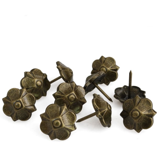 10-pack Dekorativa Möbelknappar i Klöverform, Antik Stil