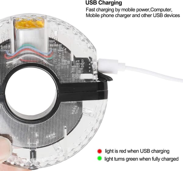 1 stk Upcycle Sykkellysnav, 7 LED 9 Farger 18 Bilde Vann
