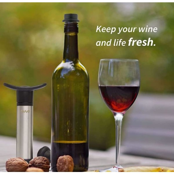 Vakuumkorkar, vinproppar, återanvändbar flaskförslutning för att behålla vin