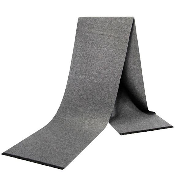 Vintervarm skjerf for menn og kvinner, lang og myk med frynser (grå)