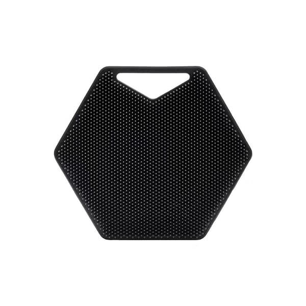 Silikon Polygon Badebørste Vask Hoved Gnid Ryg Børste Fac