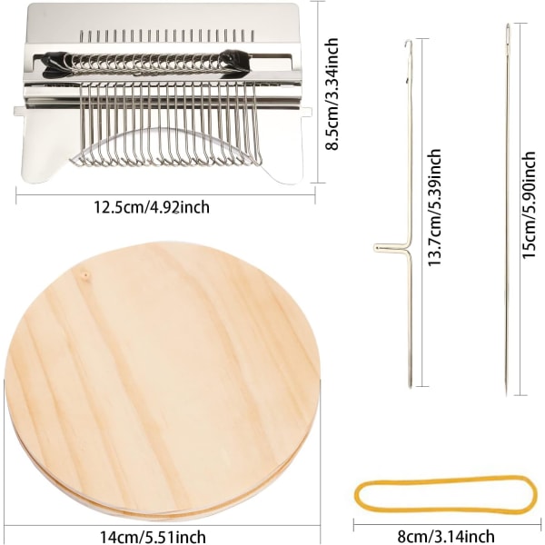 Knitting tool, a small knitting loom kit with 21 hooks, suitable