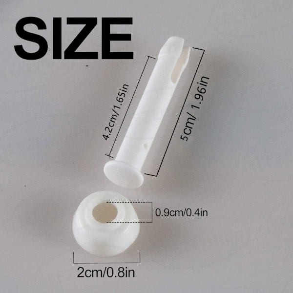 Plastpoolkopplingsstift (12 st) för Intex 10ft-12ft, med 12 st Ex