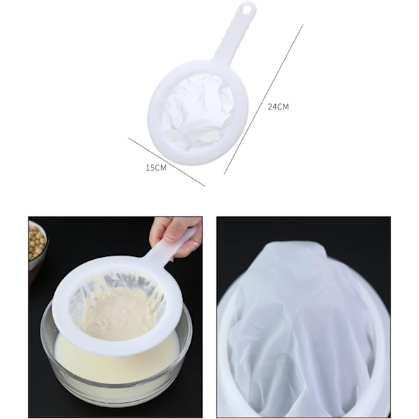 2 Stykker Nylon Sigter - Vinfilter, Nylon Mesh Sigter - Fo