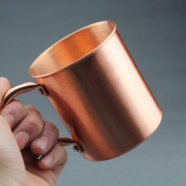 450ml Kopparmugg Vattenkopp Moscow Mule Mugg Rak Kropp Curl DXGHC