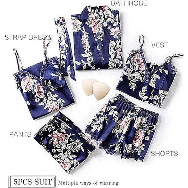 Dames Silke Pyjamasæt Pyjamas Piger Dames Pyjamas Satin Pyjamas