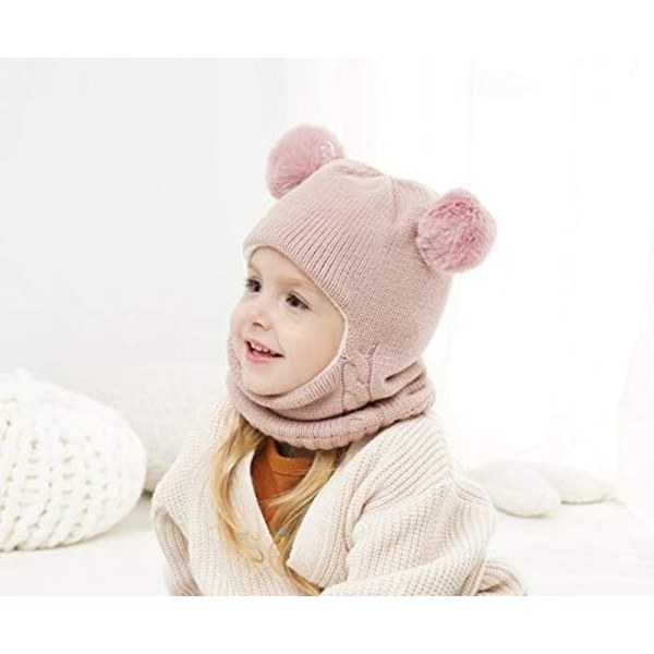 Vauvan talvihattu ja huivisetti, unisex vauva taapero lapsen hattu huivi, P