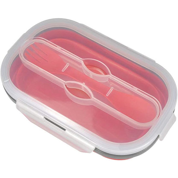 Silikonlunchbox, Läckagesäker, Vikbar för Matlagning, BP DXGHC