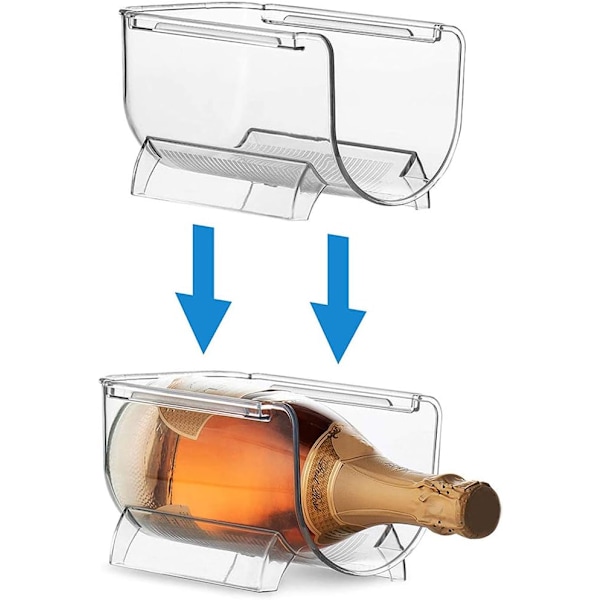 Flaskhållare, Klar Vinflasklager, Plastflaskhållare