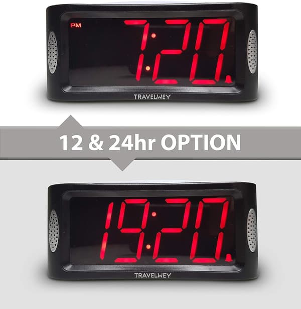 LED Digital Vækkeur - Morgenvækkeur til tunge sovende