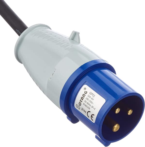 ECEEC3M adapterkabel med stickkontakt till CEE-kontakt, längd 40 cm