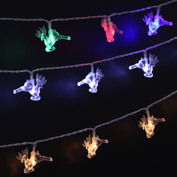 LED Julröda ljussträngar röda dekorativa lampor jul
