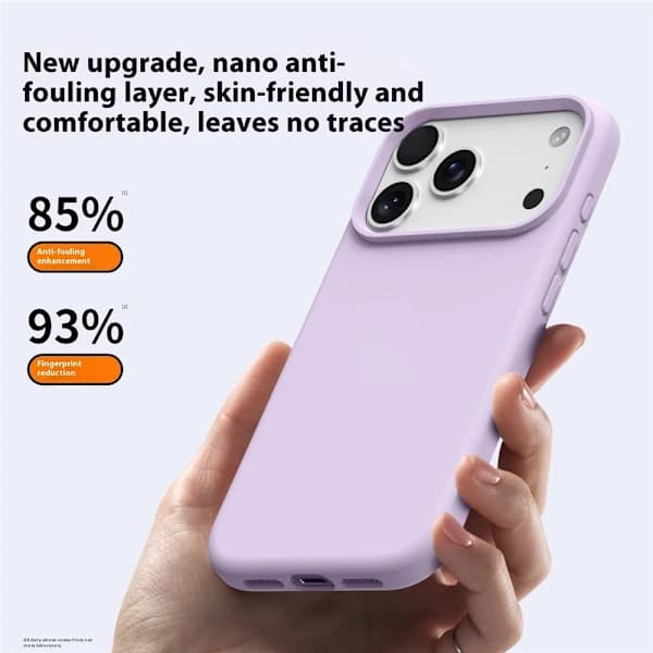 SKALO iPhone 17 Pro Max Tynt Silikondeksel - Hvit Hvit