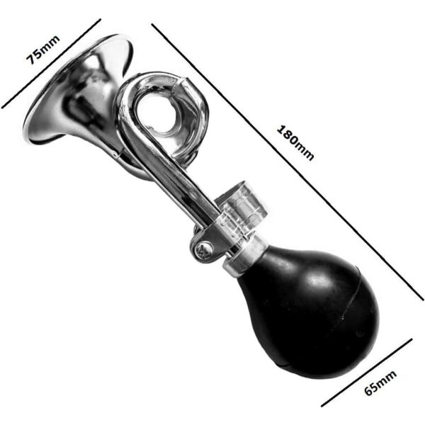 Cykelklocka, Retro Design Metall Squeezed Bugle Horn för Vuxna