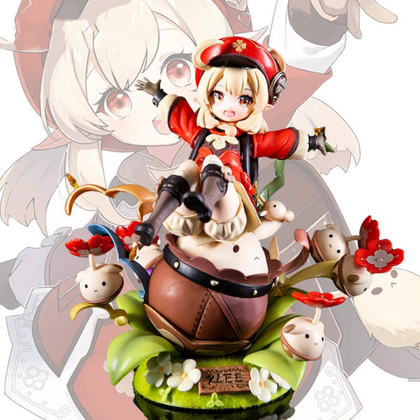 Genshin Impact Klee Actionfigur 20cm Sød PVC Model Anime Chara