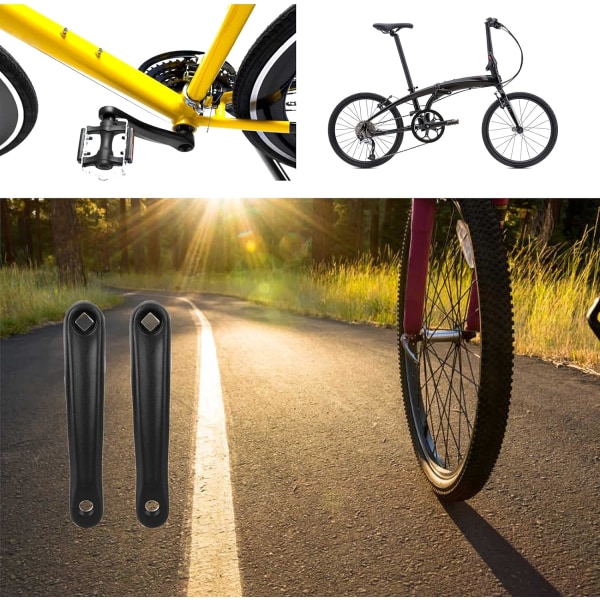 Vevarm, 2st 170 mm Vänster Vevarm Legering Cykelbyte för M