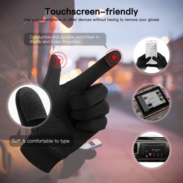 Dewenwils Opvarmede Inderhandsker, Underhandsker Touch Screen Cycl DXGHC