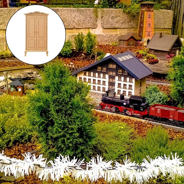 1 st Minihusgarderob Dockhus Miniatyr Möbel Dockhus