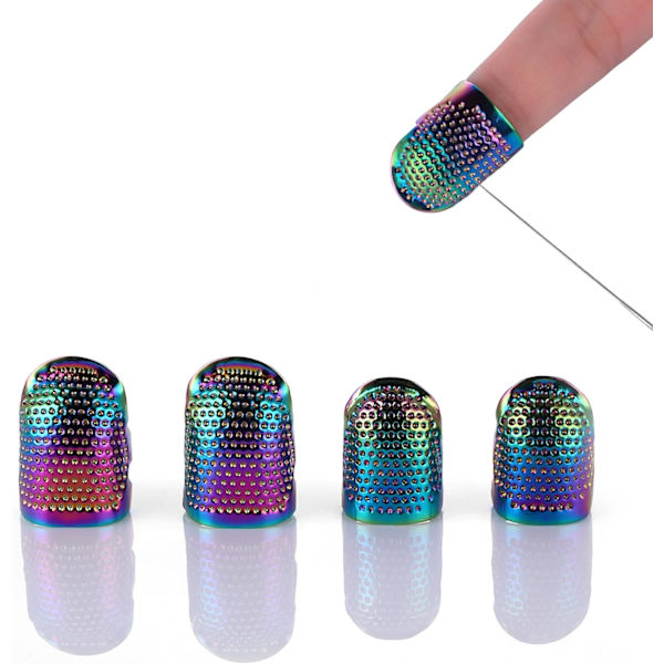 4 stycken metalltumblarer Färgglada fingervärd Adjustable Finge