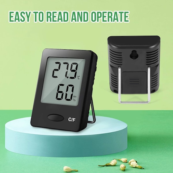 2 st LCD Digital Inomhus Termometer Hygrometer Temperatur Fuktighet