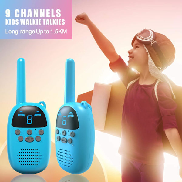 Barne-walkie talkies for gutter 3-12 år gamle gutter og jenter, bærbare Tw