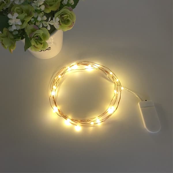 6-pack LED-lampsträng 1M/10 LED-lampor för bröllop och fest