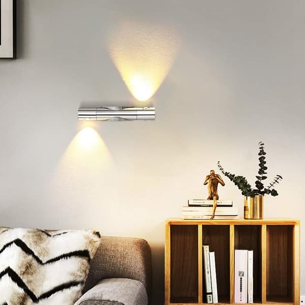 Vägglampa Inomhus LED Spotlight 6W Modern Upp & Ner 360 Grader Rotera