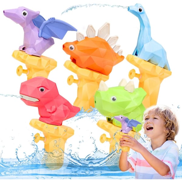 5 stk Dinosaurer Vandpistol Badelegetøj Gaver til børn 3 4 5 år gamle