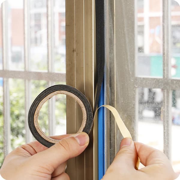 5 Ruller 2M Kogeplade Klæbebånd Gasskomfur Sort Til Sprække Tætning