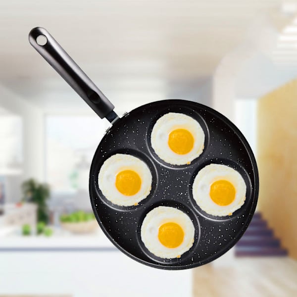 Koreansk Maifanshi eggdumpling stekepanne med fire huller, multifunksjonell
