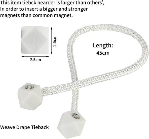 8 Magnetiske Gardinbindere, Magnetiske Gardinbindere DXGHC