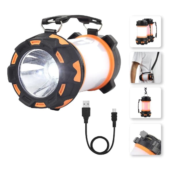 Genopladelig Campinglys, Super Lys 1000 Lumen Campinglys