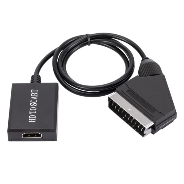 Ny HDMI til SCART-konverter 1080P HD videoadapter HDMI til SCA