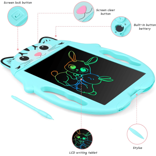 Färgglad LCD-skrivplatta Graphics Tablet 8,5 tums ritning DXGHC