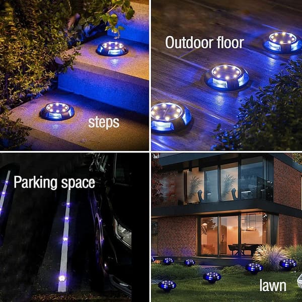Udendørs Solcellelys Laliled 4 stk. 8 LED Hvidt Lys Solhave R