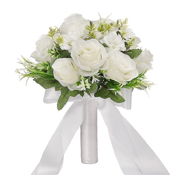 Bride Bridesmaid håller blommor i handen, simulerar rosor, Exp DXGHC