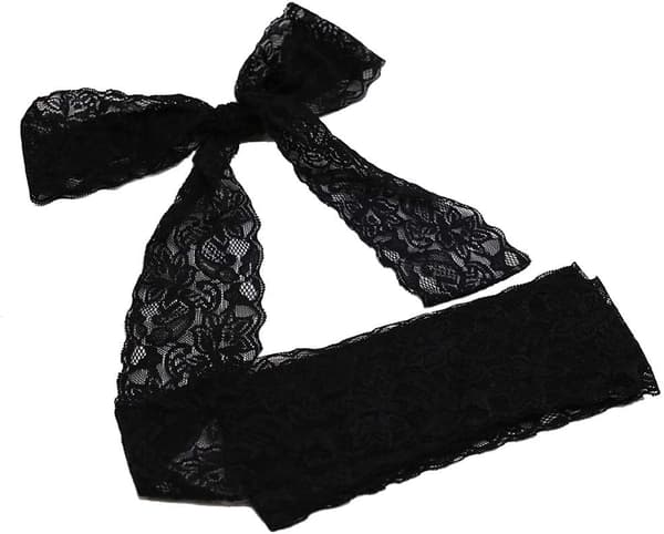 2,56 Tommer Sort Blonderbånd, 10 Yards Bred til Bryllupsdekoration