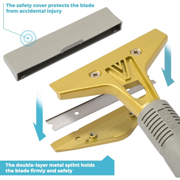 Skrape med 10 blader, Plancha-skrape for tapet, glasskrape