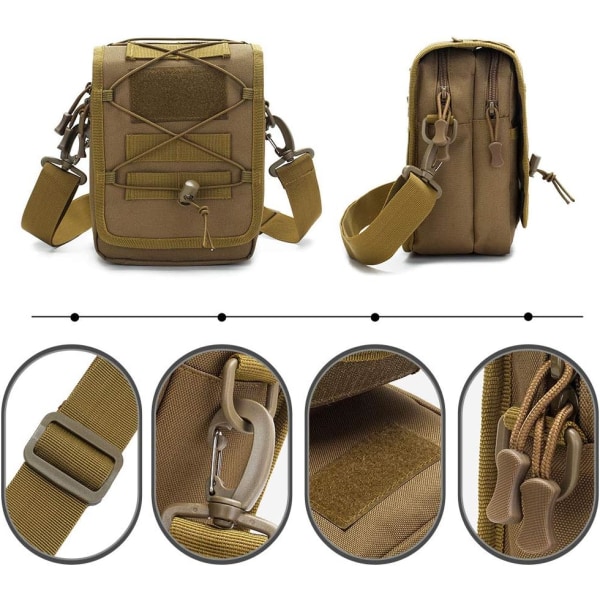 Sling Bag Vyötärölaukku Olkalaukku Tactical Military Molle Bag Miesten