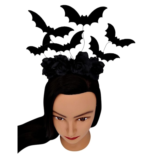 2 stk. Halloween Sort Bat Hårbånd Kostume Tilbehør, Hallowe