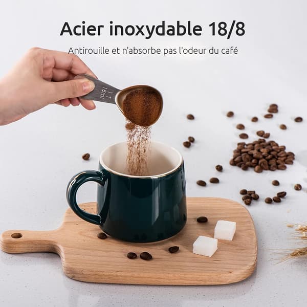 U-Taste 15ml & 30ml Holdbare 18/8 Rustfrit Stål Kaffeskeer