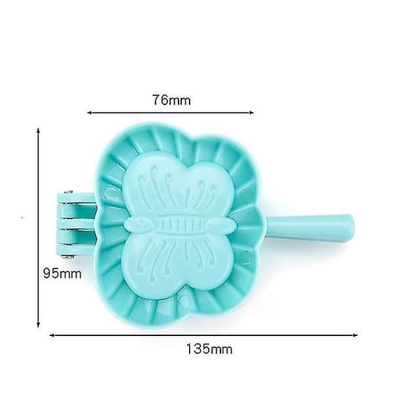 Dww-3 stycken Blomma form Ravioli Dumplings Maker Set, 3 Dumpl DXGHC