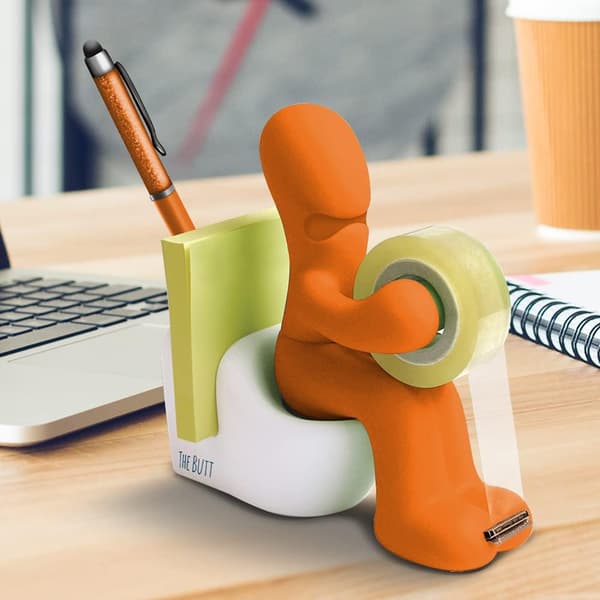 Kontorsmaterial - rolig tejpdispenser och vacker skrivbordsaccessoar